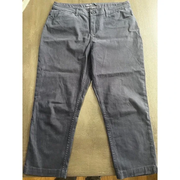 Seasalt Cornwall Women Navy‎ Blue Stretch Cropped Trousers Pants Size UK 12 US 8 - Picture 10 of 10